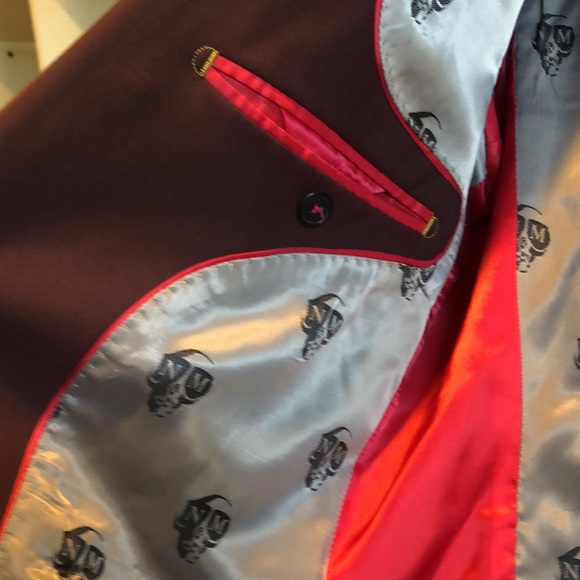 Noose & Monkey Suit! Maroon color! - Picture 8 of 15